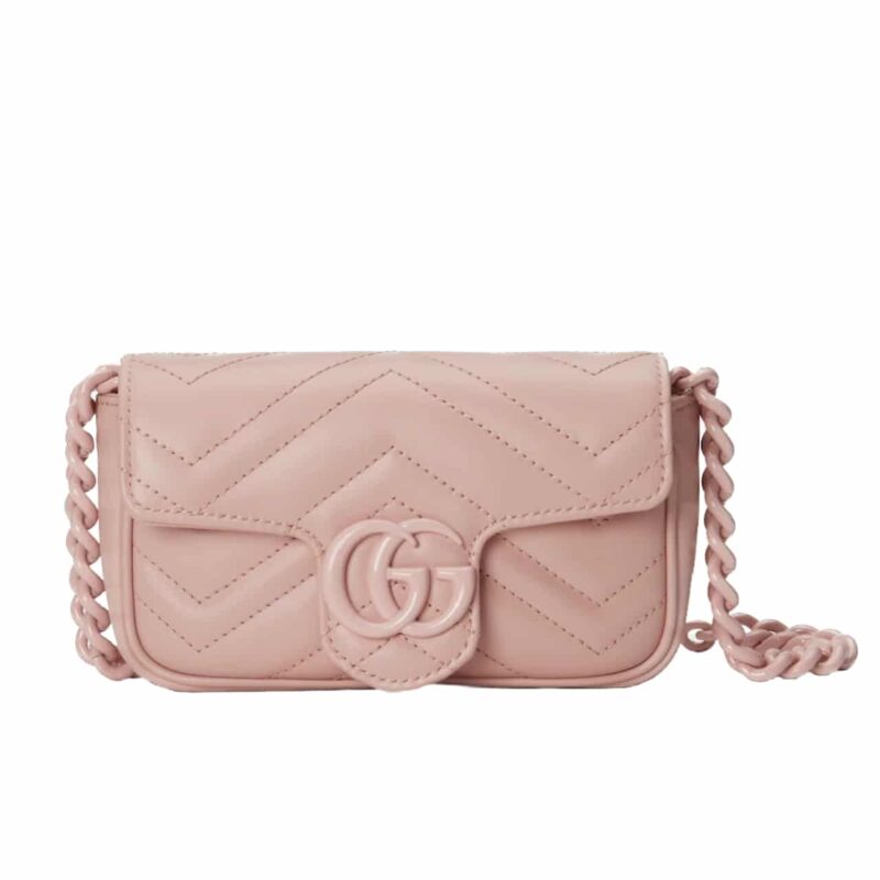 Gucci Gg Marmont Belt Bag Pink 16Cm 699757 Um8Kv 5909