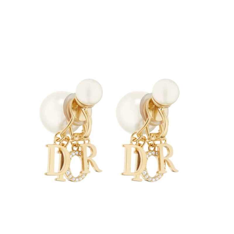 DIOR TRIBALES CLIP ON EARRINGS GOLD E2382WOMCY D301
