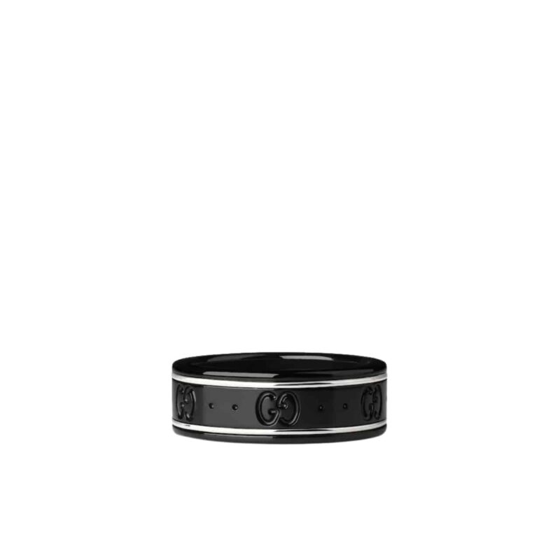 Gucci Icon Thin Band In White Gold