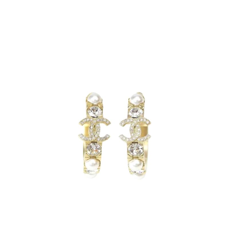 Chanel Earrings Cc Gold