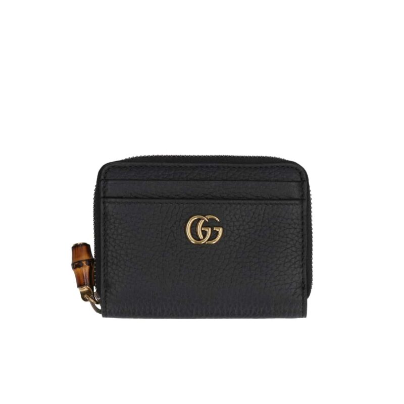 Gucci Marmont Leather Wallet Black 11Cm 40005099