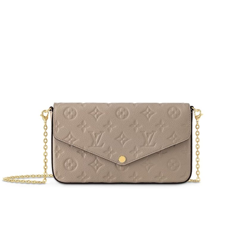Louis Vuitton Felicie Pochette Monogram Bag Beige 21Cm M82609