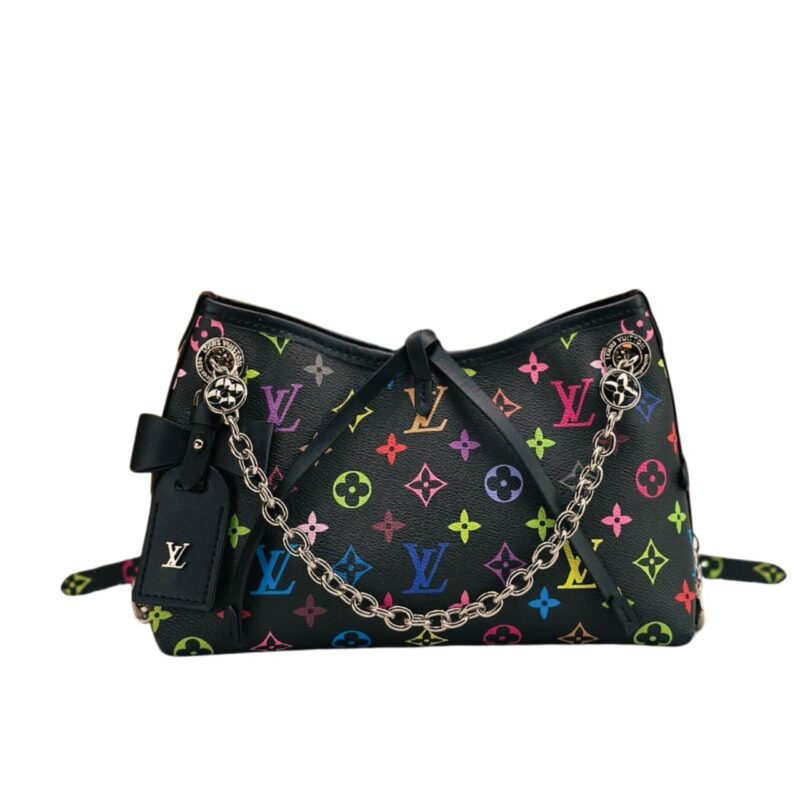 Louis Vuitton Carryall BB Bag Monogram Multicolore Noir 26Cm