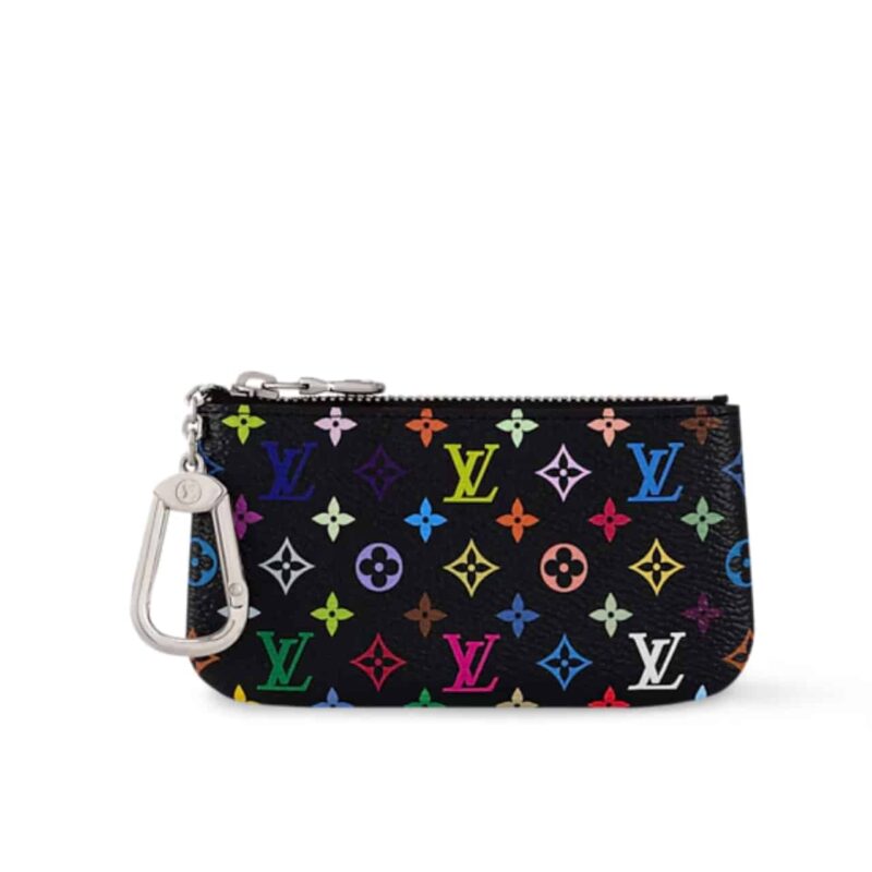 Louis Vuitton X Murakami Key Coin Purse Black 12Cm M13664