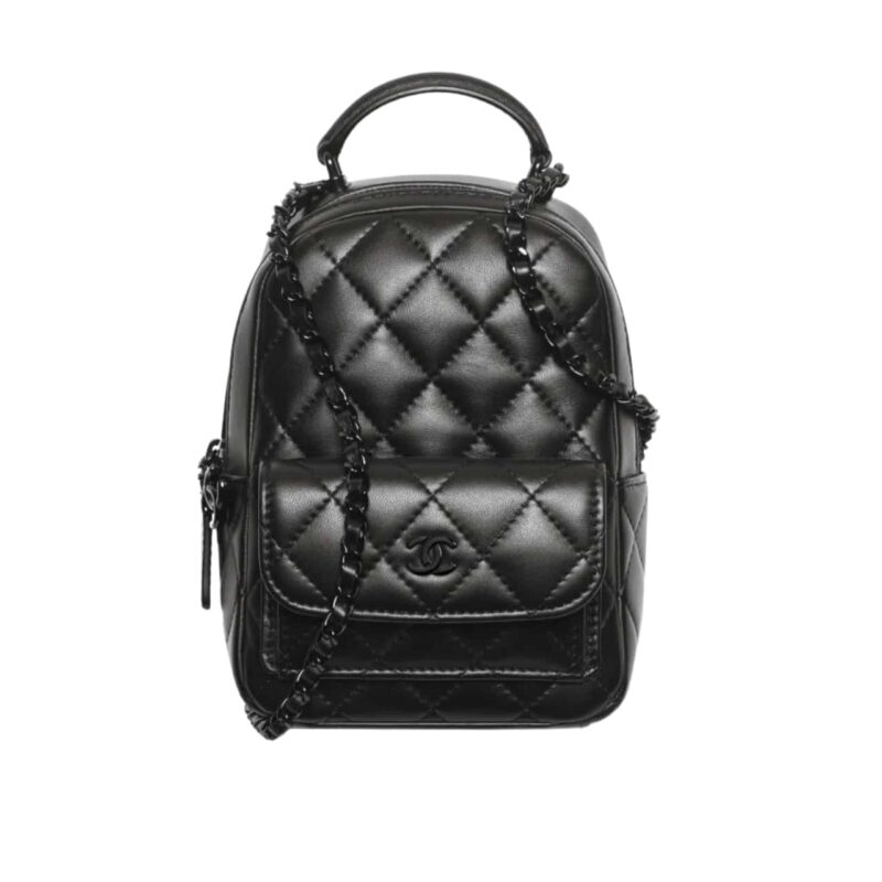 Chanel Classic Mini Backpack Black 12Cm Ap3753 B06311 94305