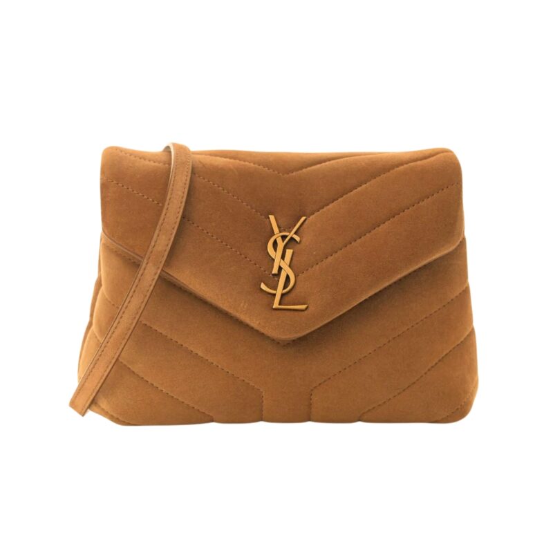 Saint Laurent Loulou Small Shoulder Bag In Suede 22Cm