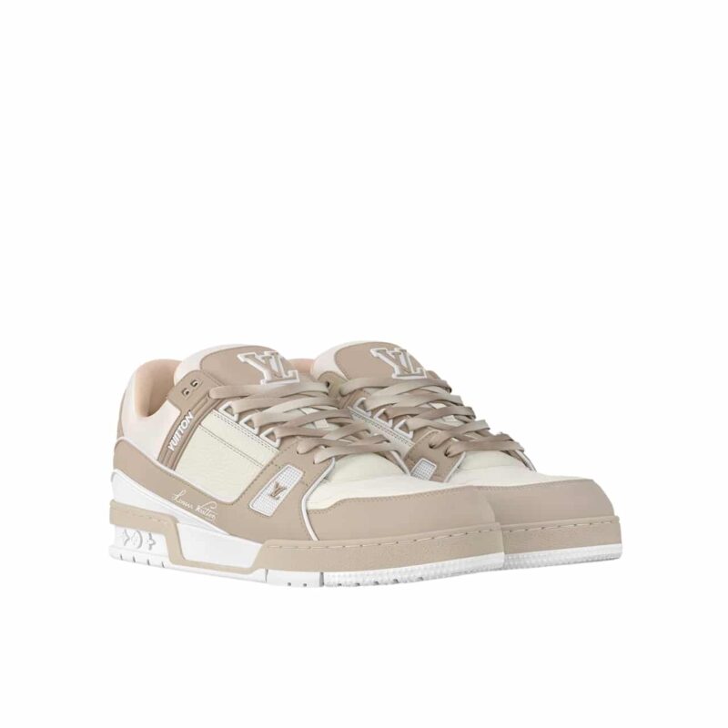 Louis Vuitton Trainer Sneaker Beige 1Adhdi