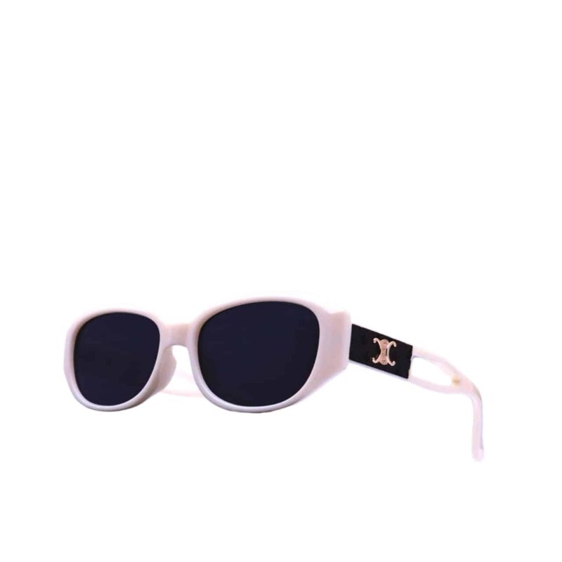 Celine Triomphe Hole Punch Sunglasses White
