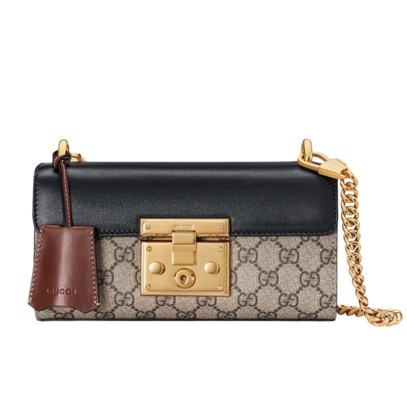 Gucci Mini Gg Supreme Padlock Black 21Cm 735103 Klqjg 9785