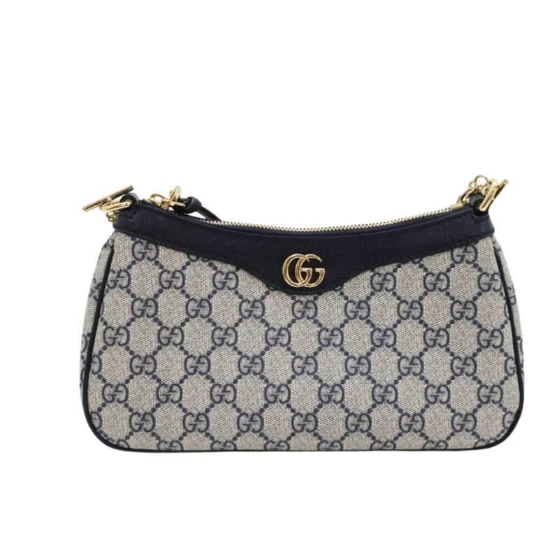 Gucci Ophidia Mini Bag Black And Beige 19Cm