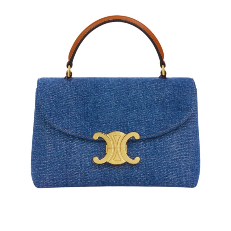 Celine Nino Teen Denim Bag Blue 20Cm