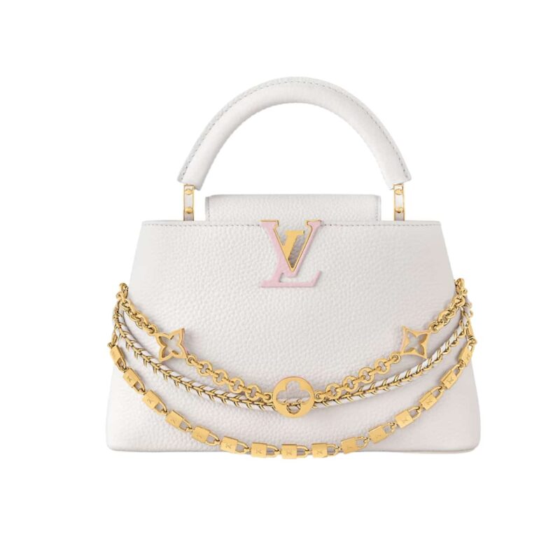 Louis Vuitton Capucines Mini Silver Sea 21Cm