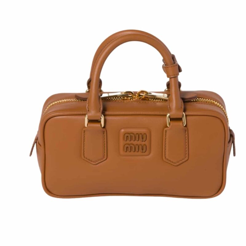 Miumiu Arcadie Bag Cognac 22Cm 5Bb142 Acr3 F0046 V Oon