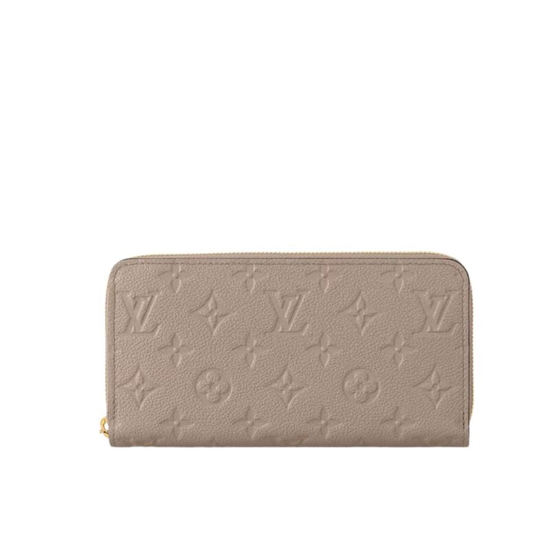 Louis Vuitton Zippy Wallet Monogram Empreinte Turtledove 19Cm M69034