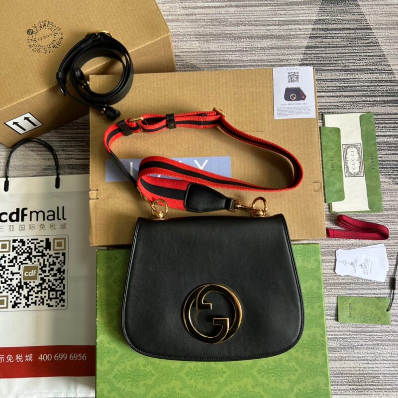 Alternative view of Gucci Blondie Medium Bag Black 29Cm 699210 Uxxag 1064