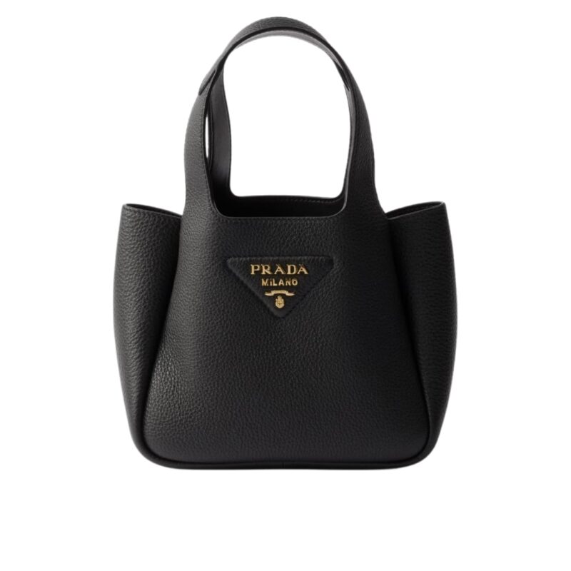 Prada Leather Mini Handbag Black 18Cm 1Ba349 2Dkv F0632 V Ono