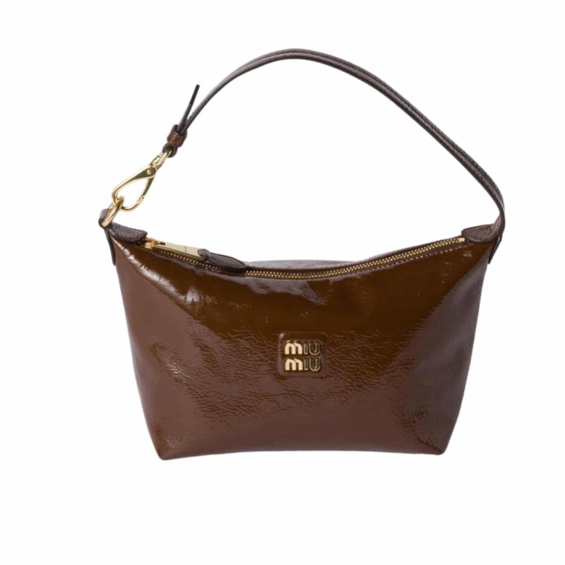 Miumiu Naplak Patent Pouch Palisander 18Cm 5Ne841 Adnt F0Bw5