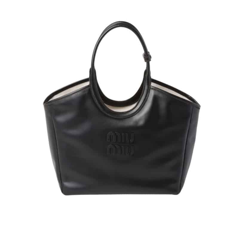 Miumiu Smal Ivy Leather Bag Black 23Cm 5BA284 2CRW F0002 V OON