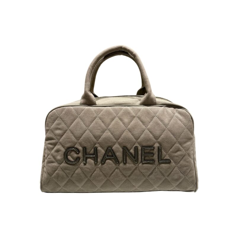 Chanel Matelasse Boston Handbag Brown 36Cm