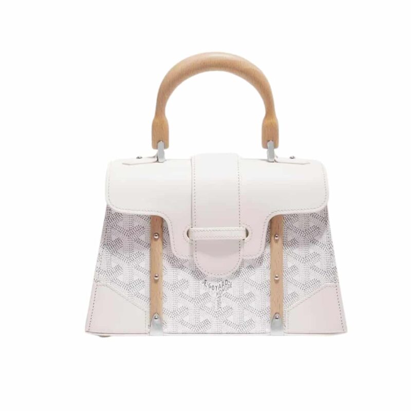 GOYARD SAÏGON STRUCTURÉ MINI BAG WHITE 21CM SAIGR2MINTY50CL50P