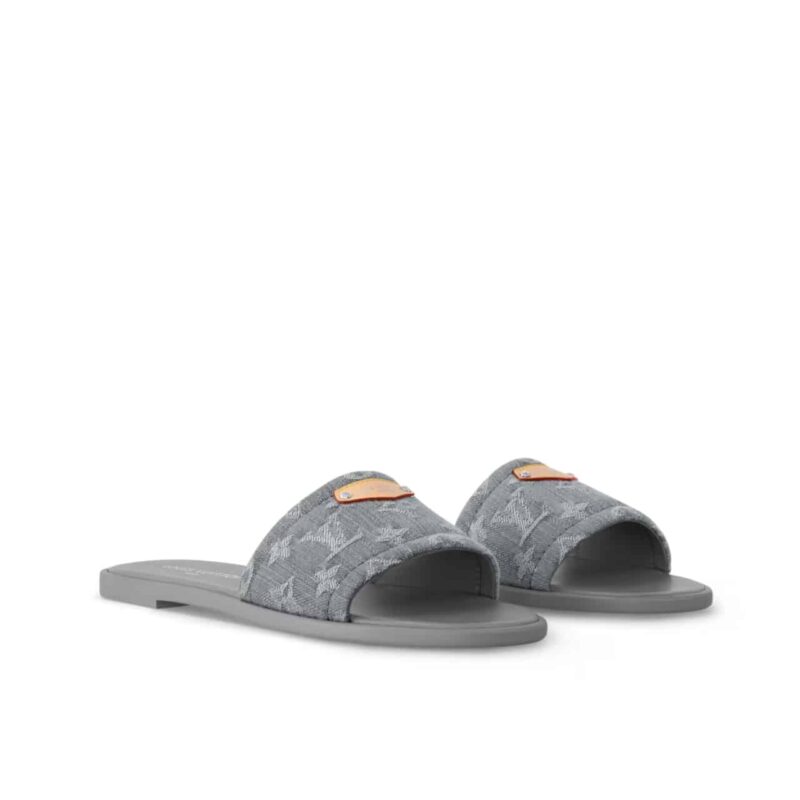 Louis Vuitton Lily Flat Mule Gray 1Agxaa