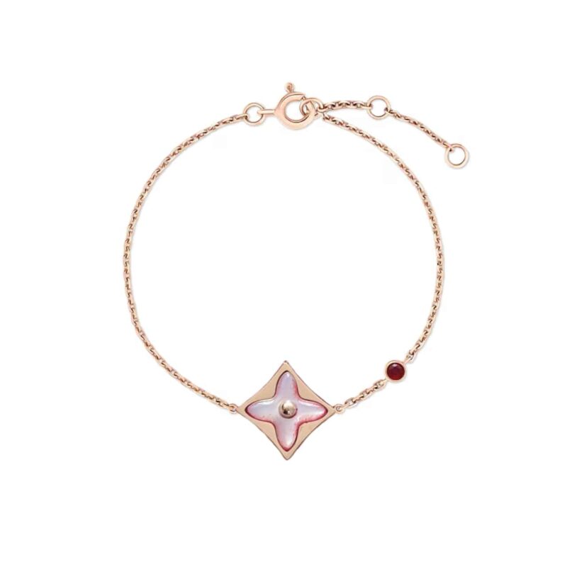 Louis Vuitton Color Blossom Bb Star Bracelet Red Gold