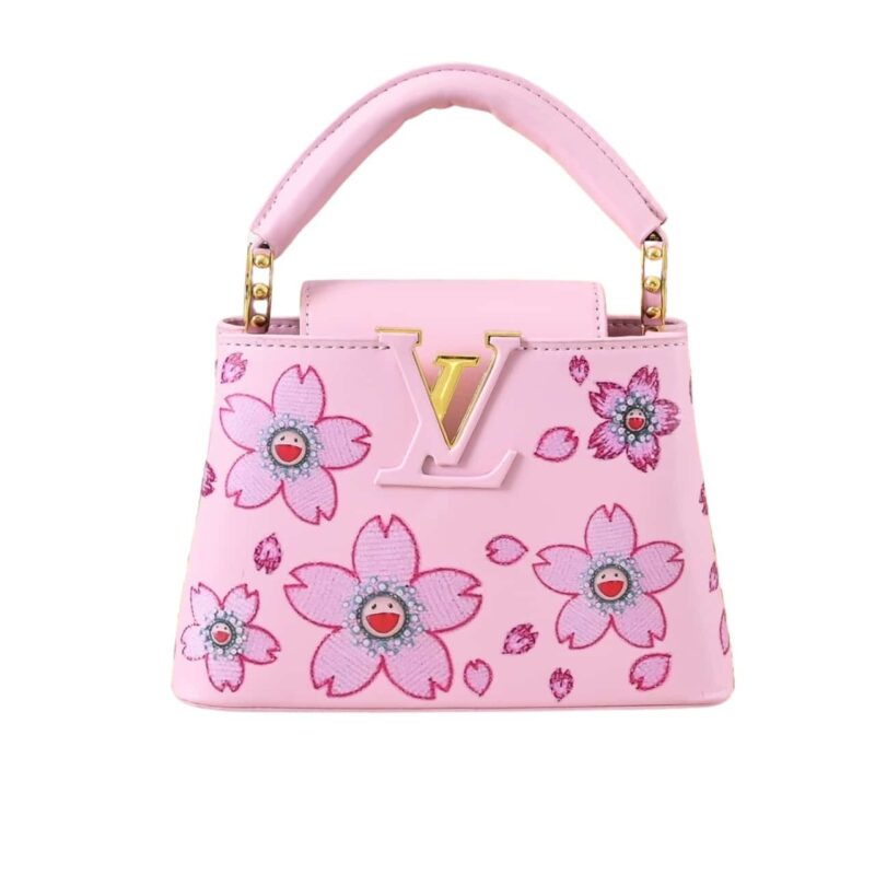 Louis Vuitton X Takashi Murakami Capucines Mini Pink 21Cm M13249