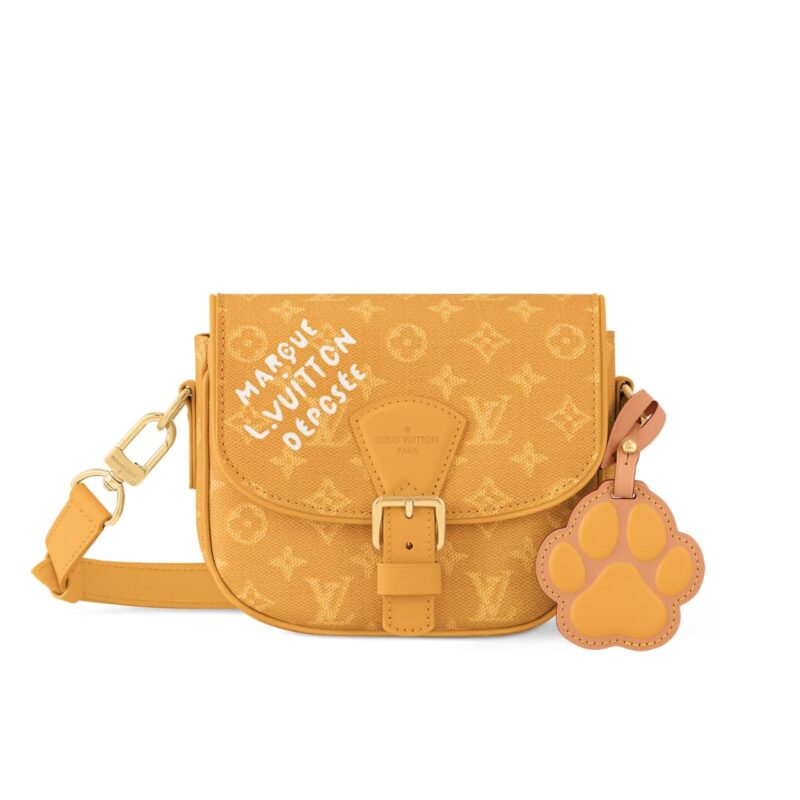 Louis Vuitton Montsouris Messenger Monogram Yellow 20Cm M12694