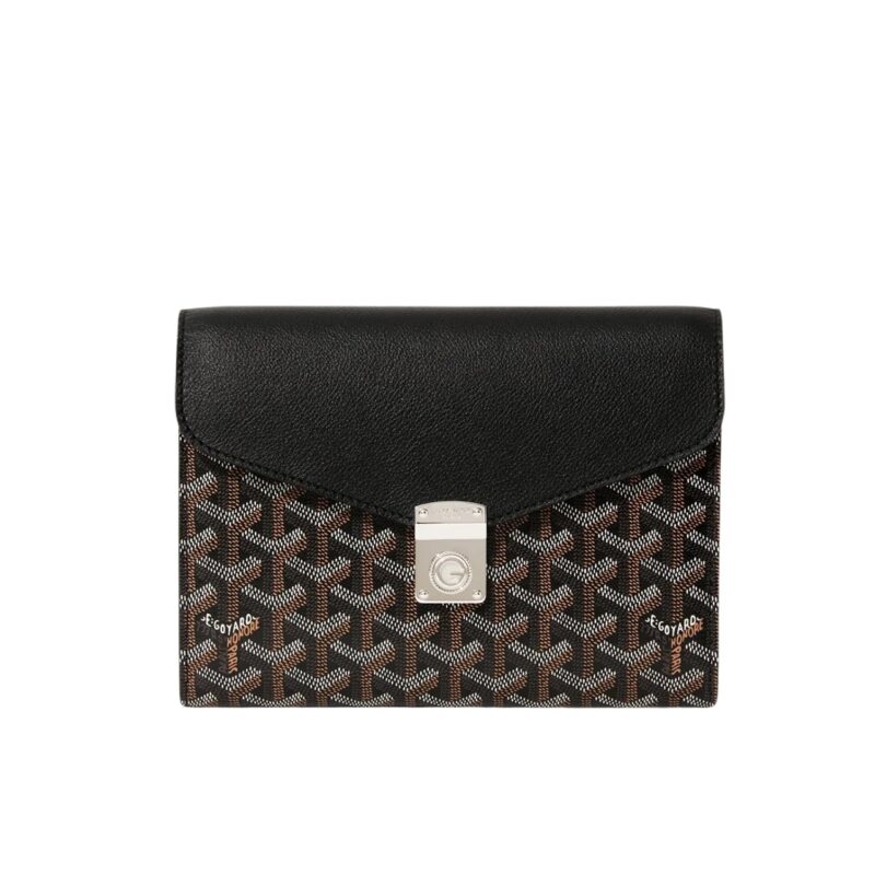 GOYARD CHYPRE WALLET POUCH BLACK 21CM CHYPRPPMLTY33CL33P