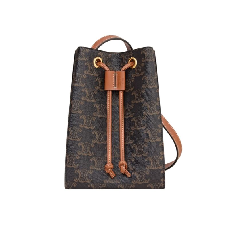 Celine Micro Sailor In Triomphe Canvas Tan 17Cm 10M742Gce 04Lu