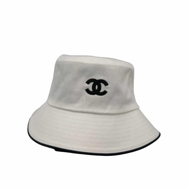 Chanel Bucket Hat Coco Mark Hat White