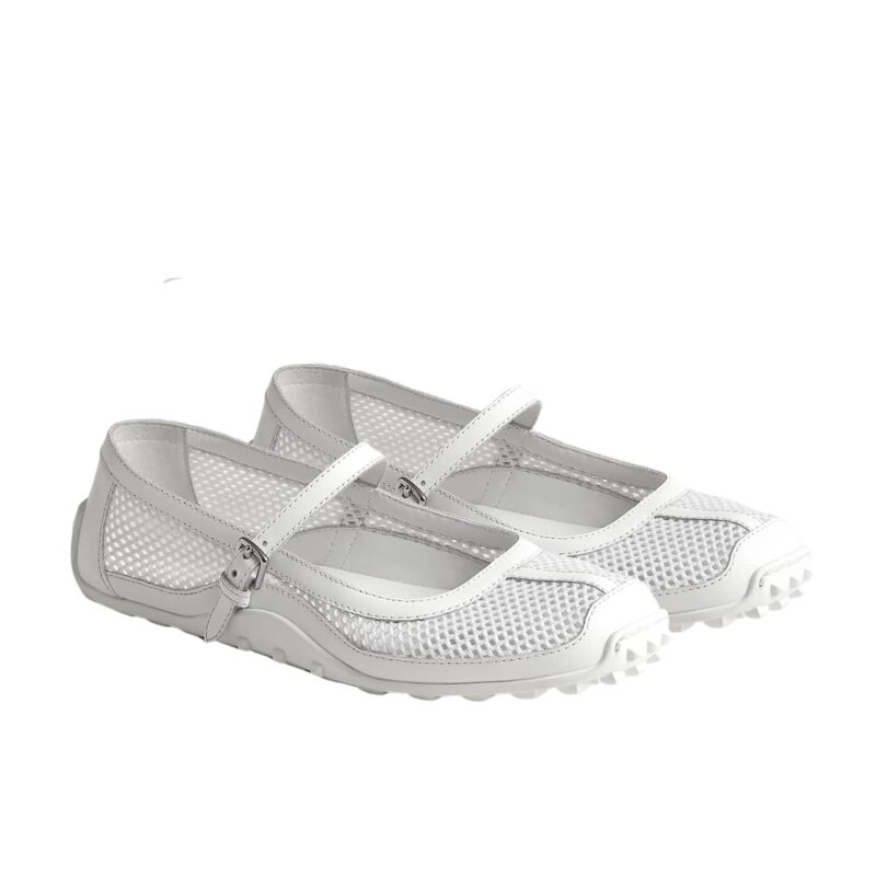 Hermes Kichu Ballet Flats Blanc H251170Z 90380