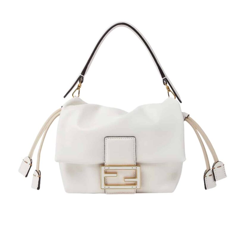 Fendi Mamma Baguette Medium White 18Cm 8Bs105Abvef0K7E