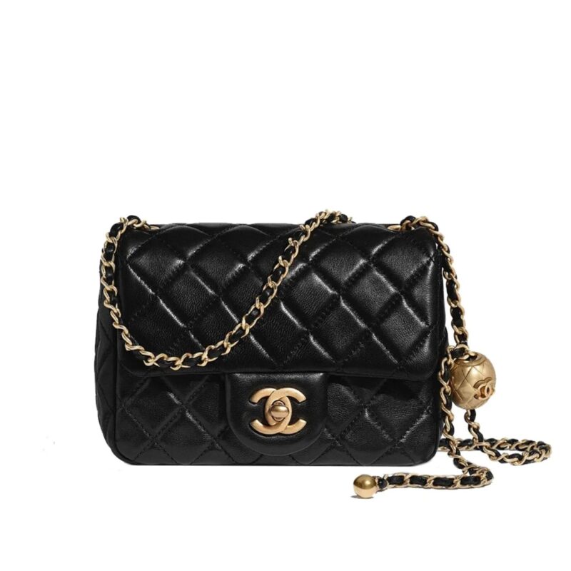 Chanel Classic Mini Crossbody Bag Black 16Cm A35200 Y04059 94305