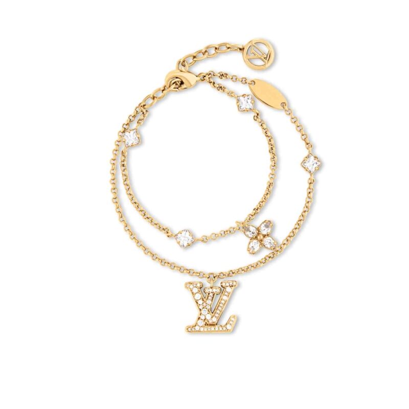 Louis Vuitton Lady Lv Bracelet Gold M1582A