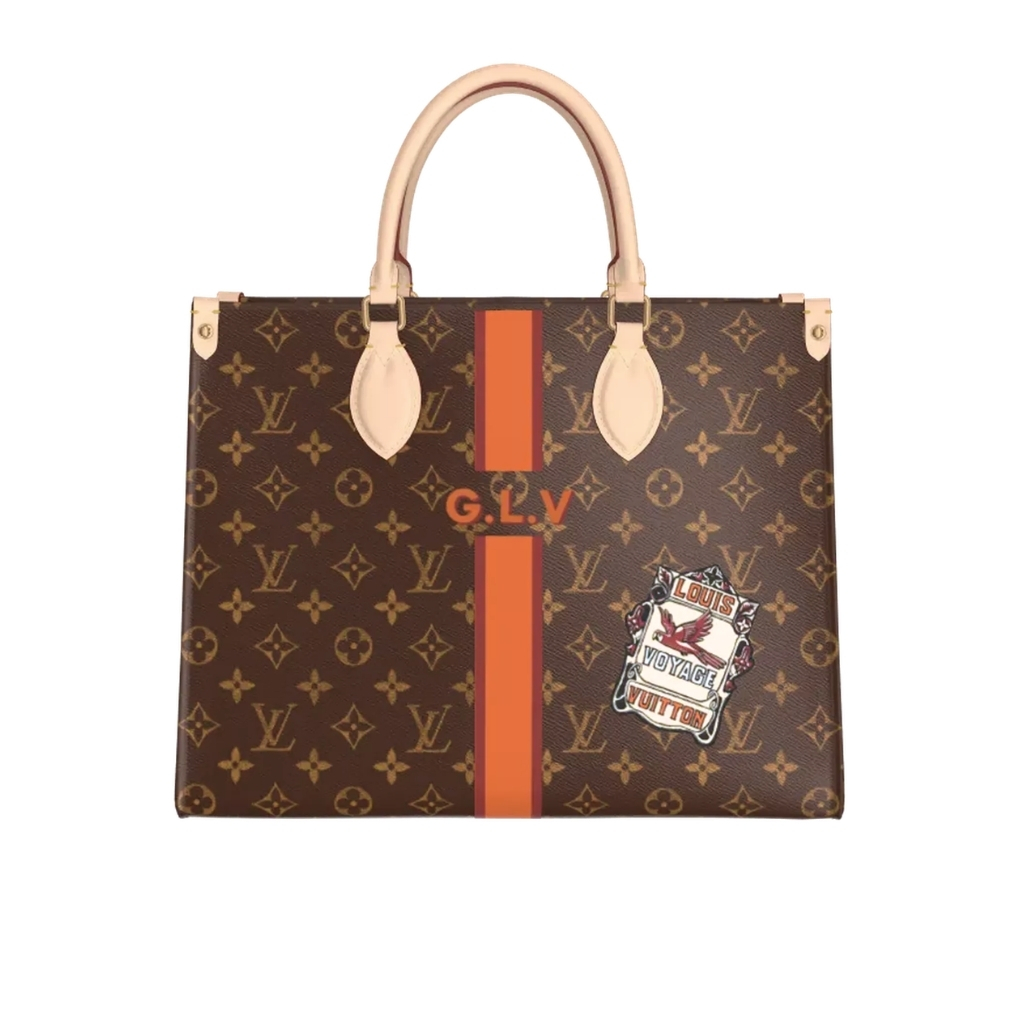 Louis Vuitton On The Go MM Mon Monogram Brown 35Cm P01898