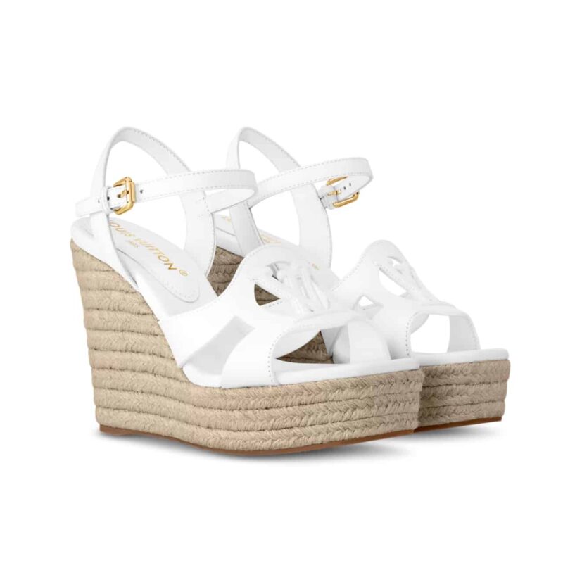 Louis Vuitton Lv Isola Wedge Sandal White 1Aci8O