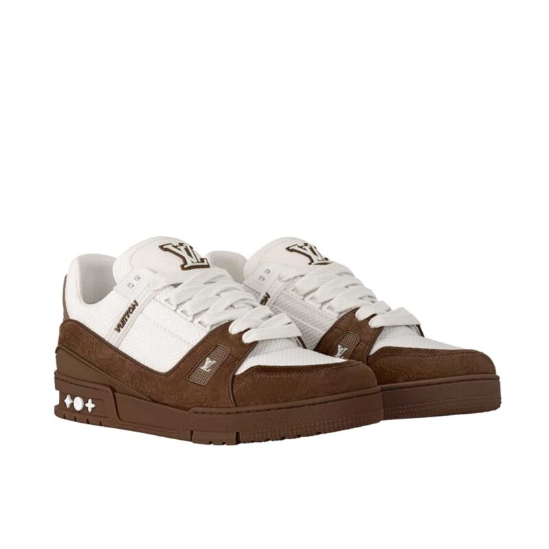 Louis Vuitton Lv Trainer Sneaker Marron 1Ahtlp