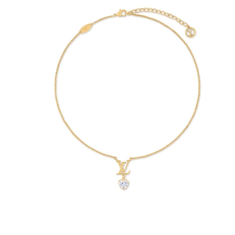 Louis Vuitton Lv Iconic Heart Necklace Gold M02387