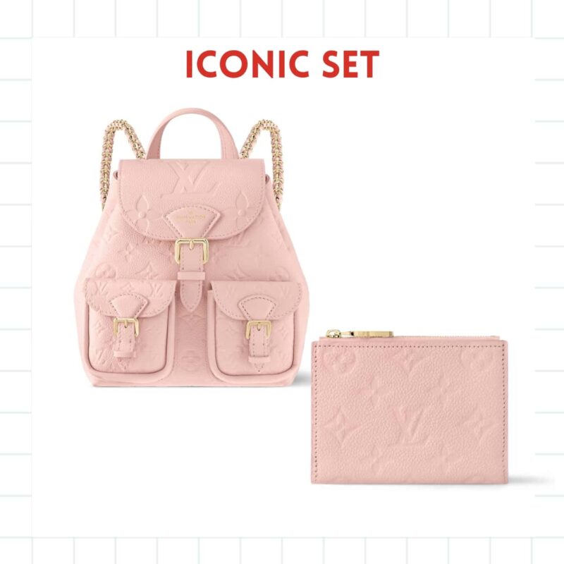 Iconic Set: Louis Vuitton Backup Backpack And Lisa Wallet