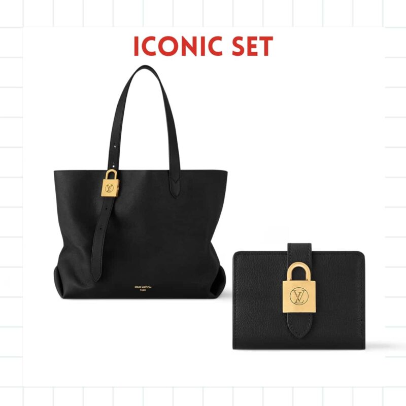 Iconic Set: Louis Vuitton Low Key Cabas Mm And Low Key Compact Wallet