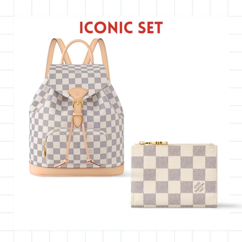 Iconic Set: Louis Vuitton Montsouris Pm And Lisa Wallet