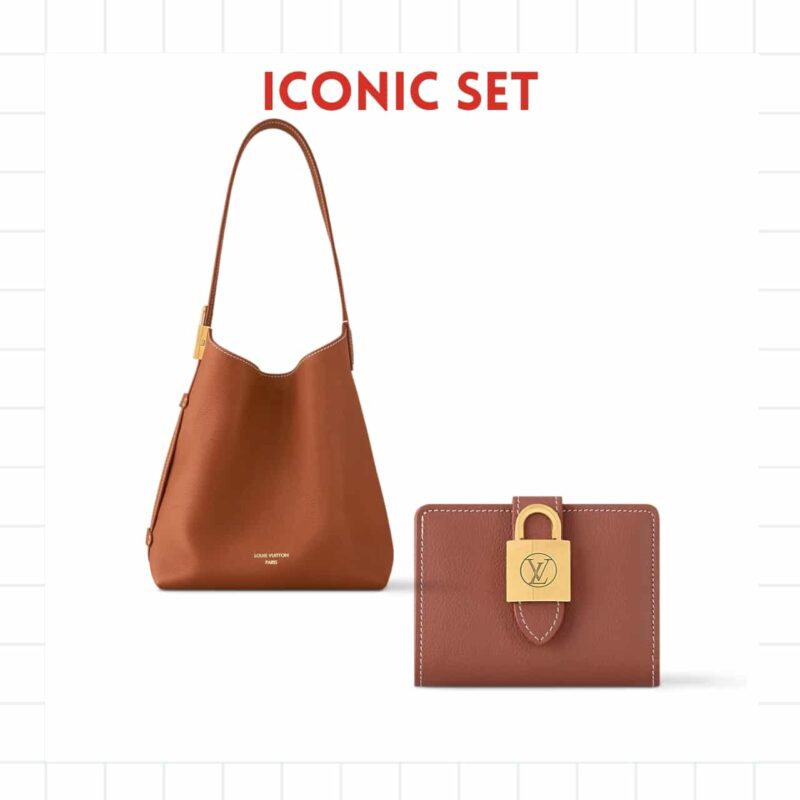 Iconic Set: Louis Vuitton Low Key Hobo Bag Mm And Low Key Compact Wallet