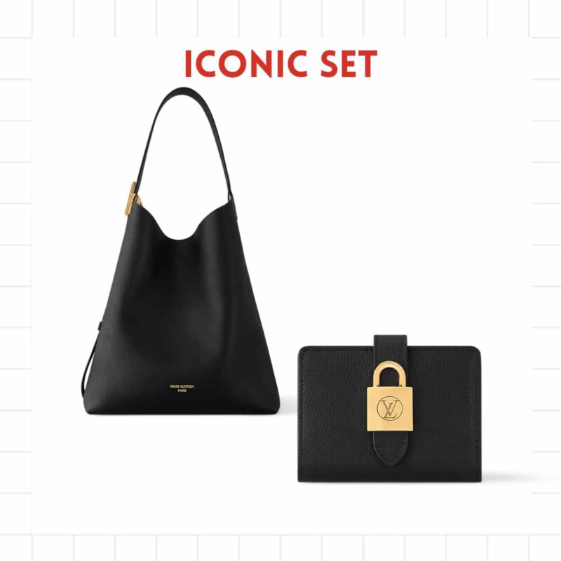 Iconic Set: Louis Vuitton Low Key Hobo Bag Mm And Low Key Compact Wallet