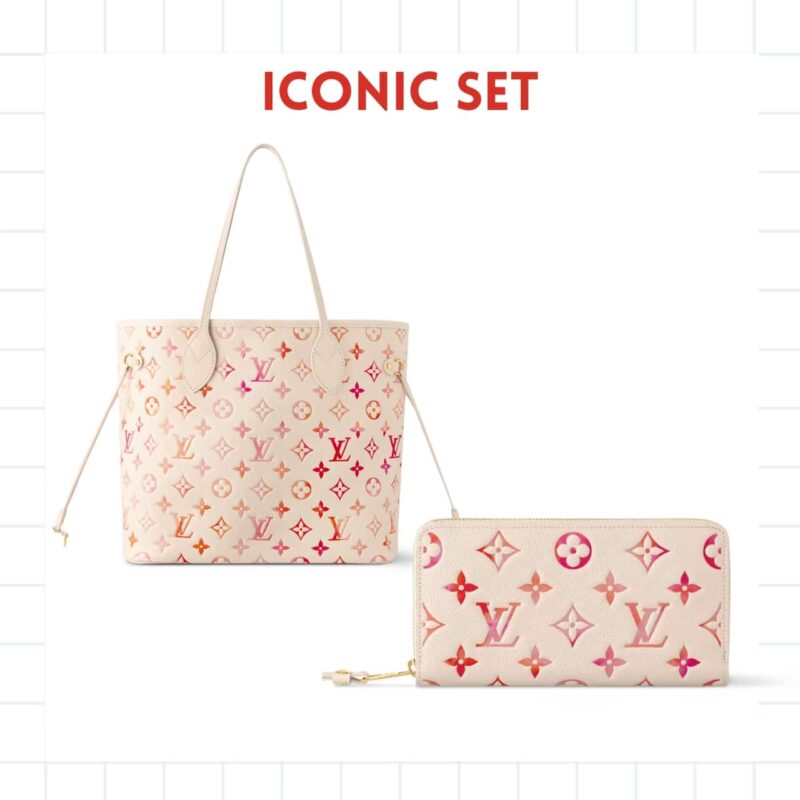 Iconic Set: Louis Vuitton Neverfull Mm And Zippy Wallet Monogram