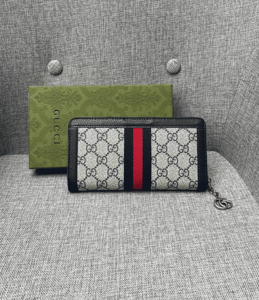 Iconic Set: Gucci Tote Bag With Interlocking G And Ophidia Zip Around Wallet - Image 8