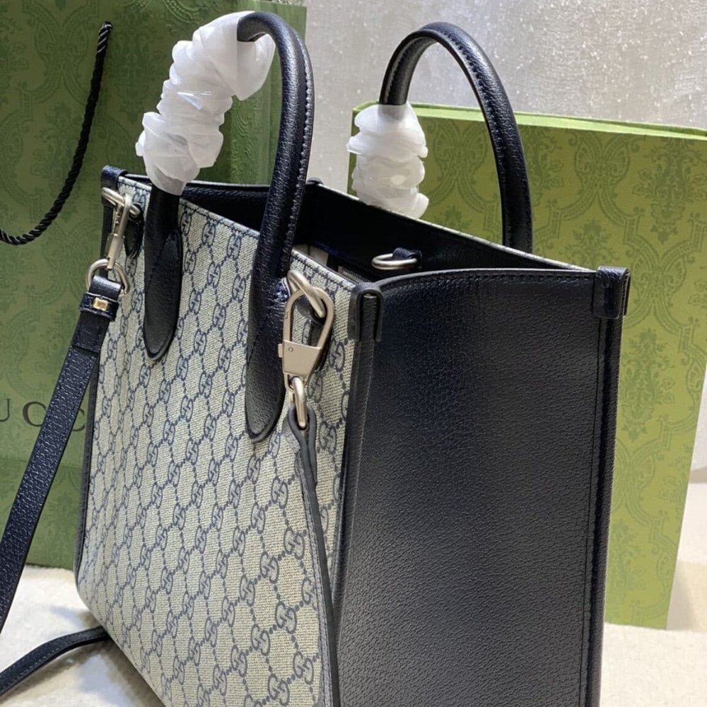 Iconic Set: Gucci Tote Bag With Interlocking G And Ophidia Zip Around Wallet - Image 3