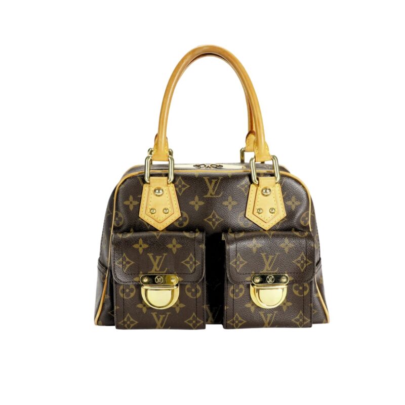 Louis Vuitton Manhattan PM Bag Monogram Canvas Brown 29Cm
