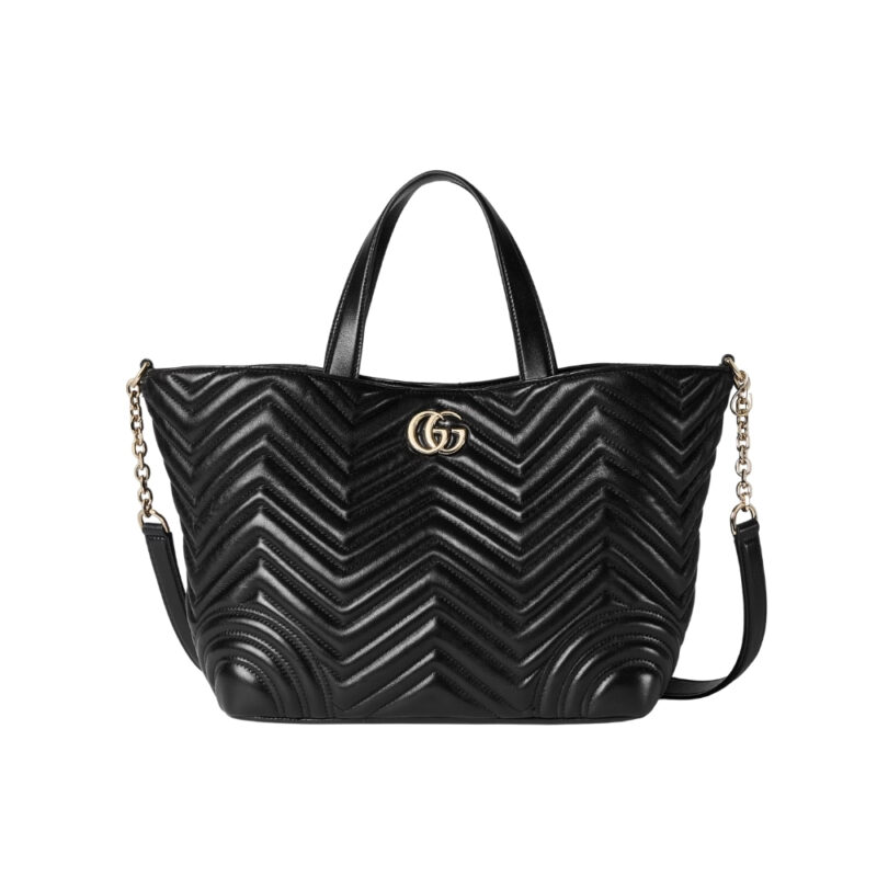 Gucci Betty Medium Tote Bag Black Matelasse 28Cm 847387 Aafa1 1000