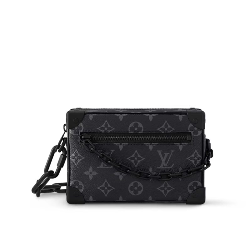 Louis Vuitton Mini Soft Trunk Monogram Eclipse Canvas Black 18Cm M44735